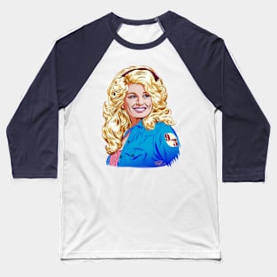 Dolly Parton - An illustration by Paul Cemmick Baseball T-Shirt